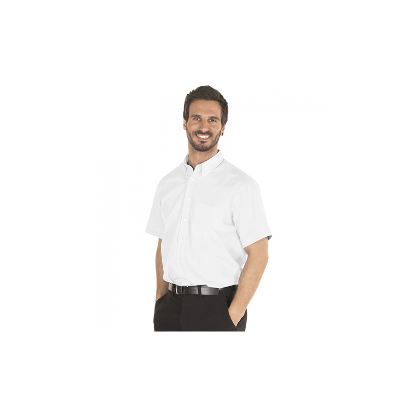 camisa-camarero-blanca-manga-corta