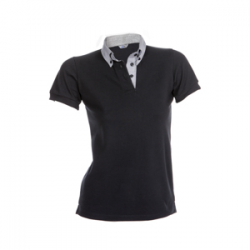 polo-camarera-manga-corta-cuello-camisero-negro-combinado