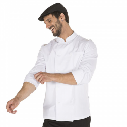 chaqueta-cocinero-unisex-blanca-manga-larga