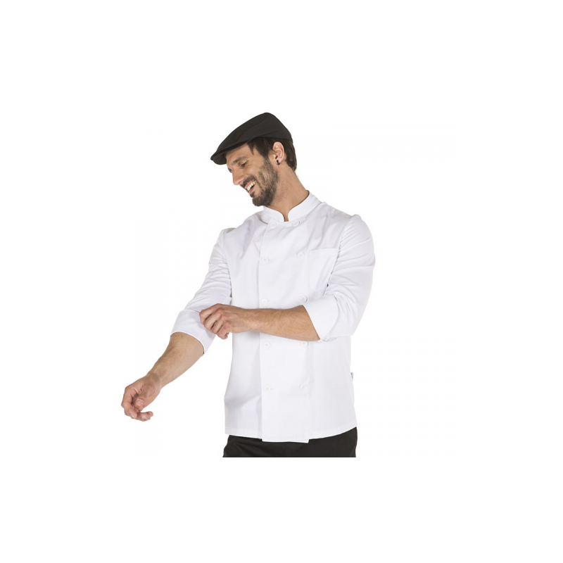 chaqueta-cocinero-unisex-blanca-manga-larga
