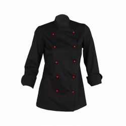 chaqueta-cocinera-negra-niza-sin-botones