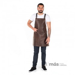 DELANTAL CON PETO DE PIEL ARABIA 
