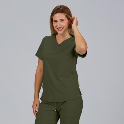 BLUSA SANITARIA ROSALIA  MUJER MICROFIBRA 360 Y SILVADUR