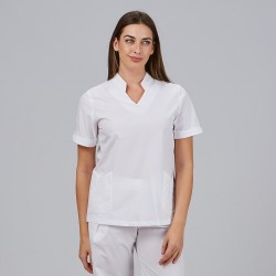 BLUSA MUJER CUELLO MAO Y...