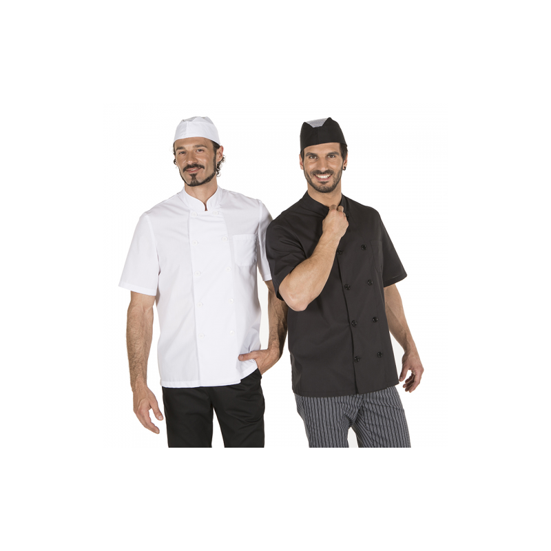 chaqueta-cocina-unisex-popelin-manga-corta