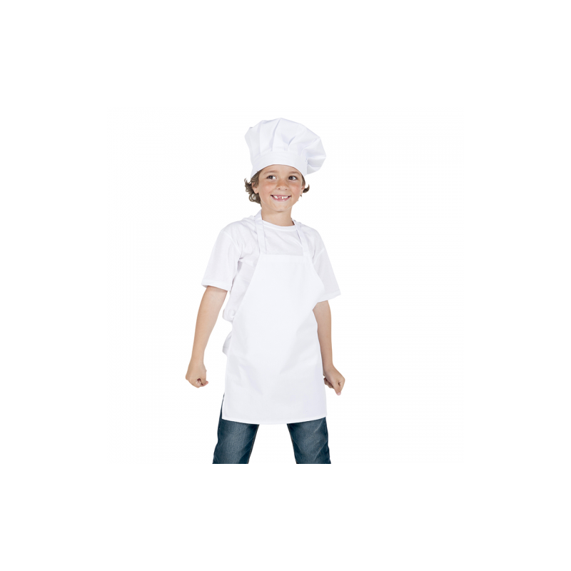 Gorro Blanco Niños Personaliza Chef Cocinero Infantil Tela