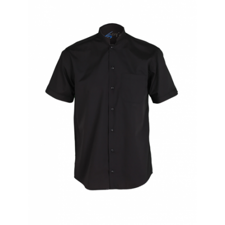 camisa-camarero-negra-cuello-mao-manga-corta camisa-camarero-negra-cuello-mao-manga-corta