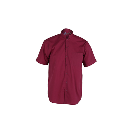 camisa-camarero-colores-cuello-mao-manga-corta camisa-camarero-colores-cuello-mao-manga-corta
